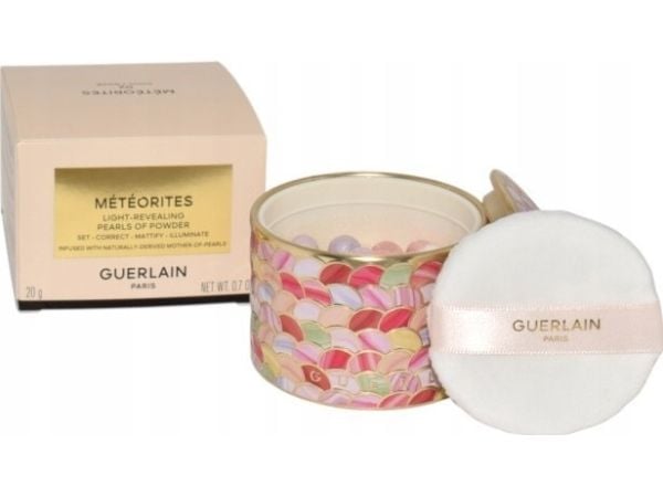 Guerlain Météorites, Kaikille ihotyypeille, Vaalea, Cool, Läpikuultava, Purkki, Puristettu puuteri