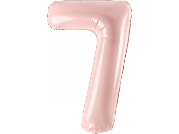 PartyDeco Folieballong 7 lys rosa 72cm