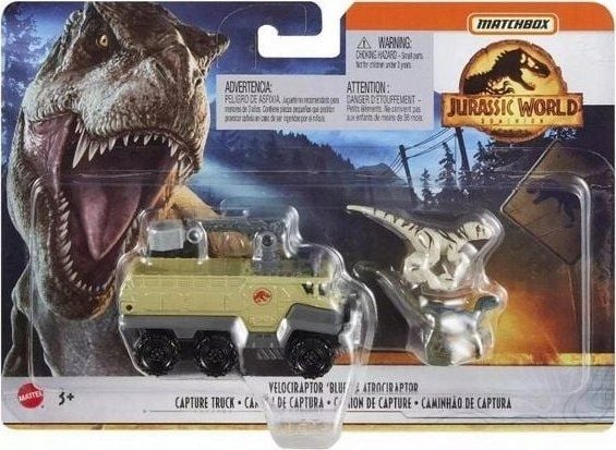 Mattel Matchbox Jurassic World Kuljetusauto z Welocirapto