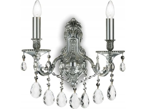 Vegglampe Ideal Lux Vegglampe Ideal Lux Gioconda AP2 2x40W E14 sølv 044910
