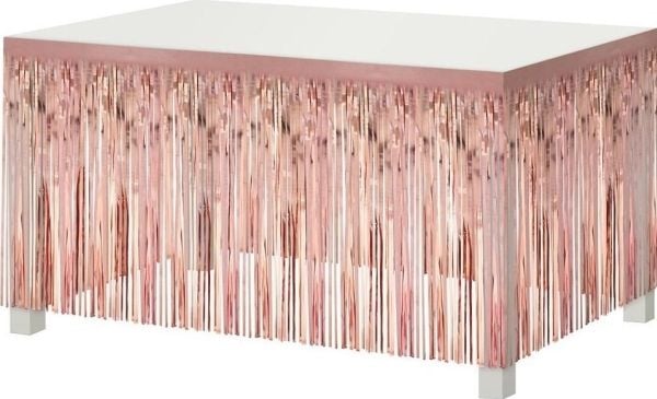 GoDan dekorasjon til bordkant rosa-gull 80x300 cm