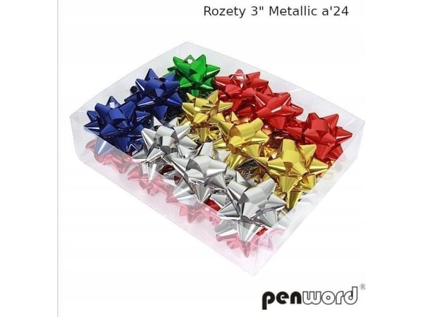 Polsirhurt metalliske rosetter (24 stk)