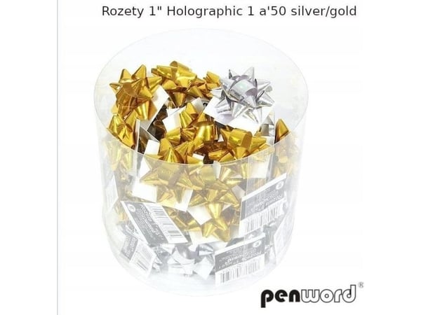 Polsirhurt holografiska rosetter (50 st)