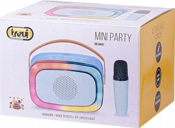 Trevi XR 8A01 MINI PARTY, 10 W, Ledning & Trådløs, USB Type-C, Rosa, Universell, MP3