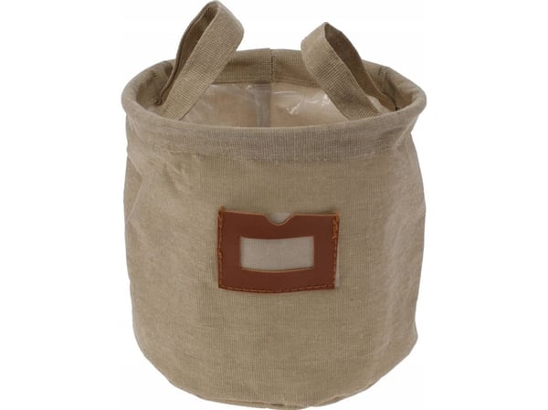 Home Styling Collection oppbevaringskurv med vindu og håndtak, Ø 16 cm