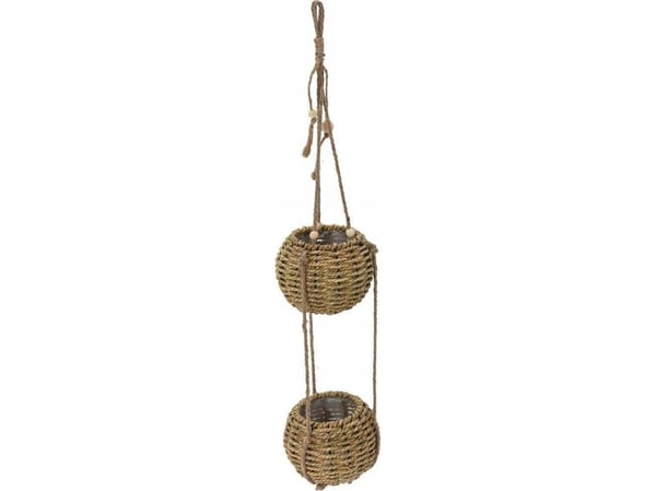 Home Styling Collection Hengende blomsterpotte for to blomster, 72 cm