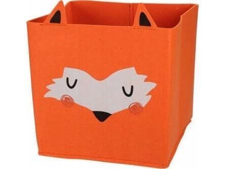 Home Styling Collection oppbevaringsboks for leker sammenleggbar FOREST FRIENDS, med ører, filt
