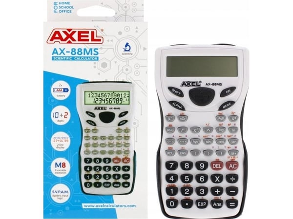 Axel AX-88MS vitenskapelig kalkulator 50/100
