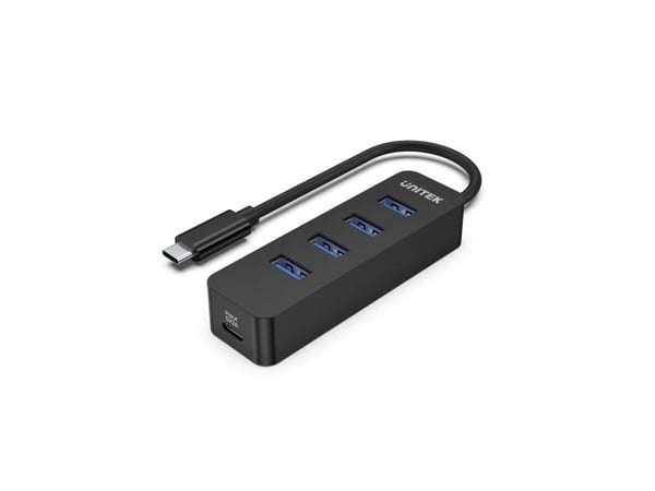 Unitek uHUB Q4 H1117B - Hub - 4 x SuperSpeed USB 3.0 - stasjonær