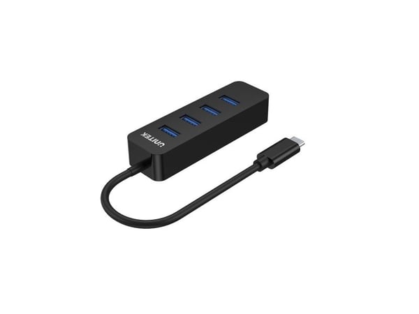 Unitek uHUB Q4 H1117B - Hub - 4 x SuperSpeed USB 3.0 - stasjonær