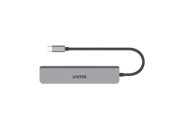 UNITEK HUB USB-C 7IN1, HDMI 4K, PD 100W, 5GBPS, ALU