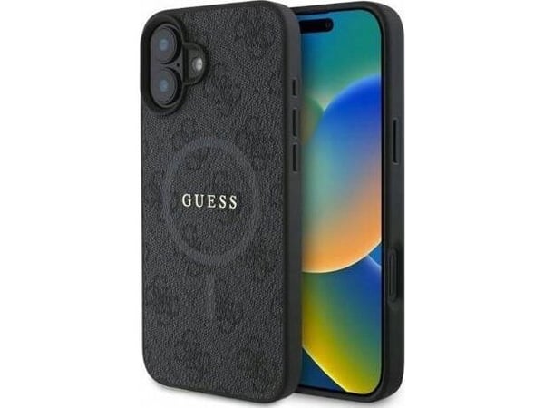 Guess Ring Classic Logo iPhone 16:lle musta
