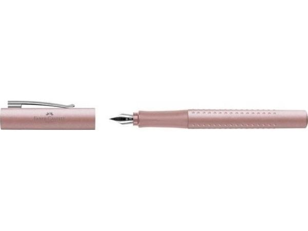 Faber-Castell 140809, Rose, Patronrefill/konverter-system, Kursiv spiss, Rustfritt stål, Fin, Ambidextrous