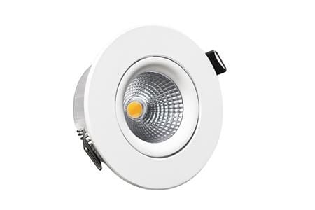 Downlight ECO 6,8W Lysstrøm: 550lm 1800K-3000K(Dim to Warm), RA92. Spredningsvinkel 40 grader. Fasedæmpbar Inden/udendørs brug, Hvid