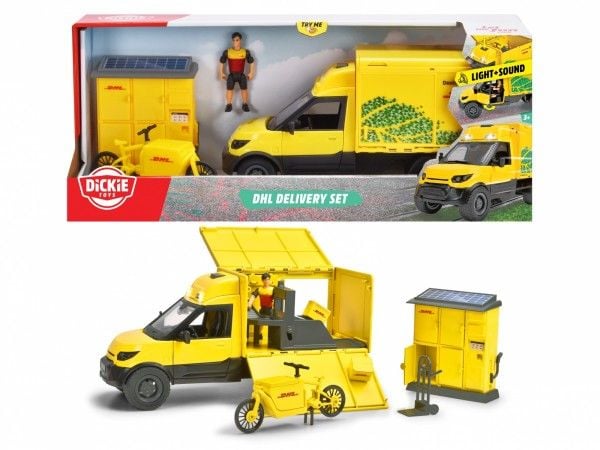 Dickie Toys lastebilmodell DHL Delivery Set ferdigmodell lastebil (203747020)