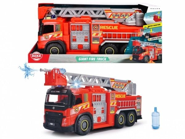 Dickie Volvo brannbil, rød, 51 cm
