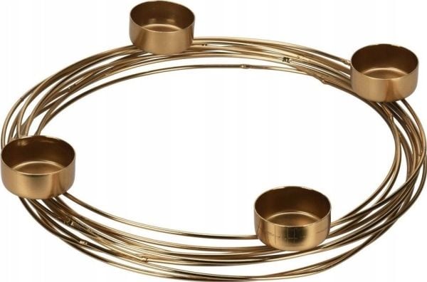 Home Styling Collection Zloty swiecznik na 4 tealight, Ø 28,5 cm