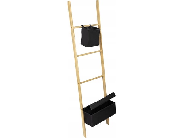 WENKO håndklespiler, stige med 2 rom, bambus, Ecori