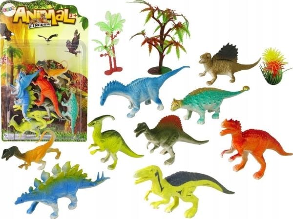 LeanToys Dinosaurus hahmot 9 kpl värillisiä LeanToys Dinosaurus hahmot 9 kpl värillisiä