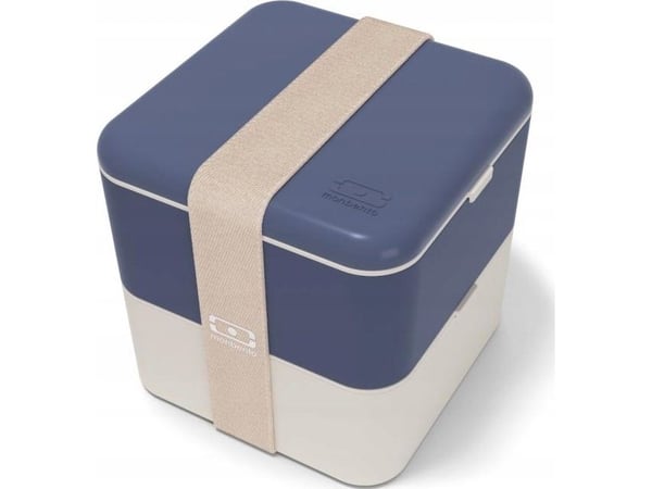 Monbento Bento Square Natural Blue blå blå