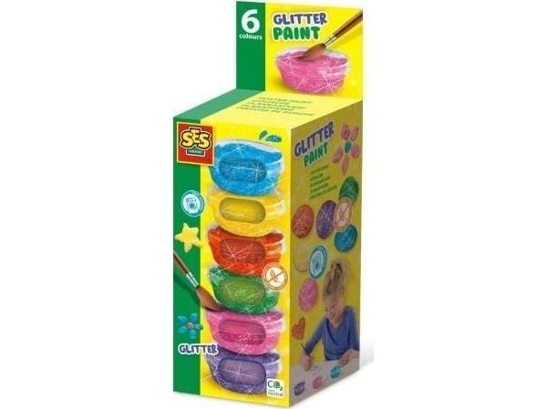 SES Creative 00384, Blå, Grønn, Rosa, Lilla, Rød, Gult, Limfarge, Puré, 45 ml, 6 stykker |