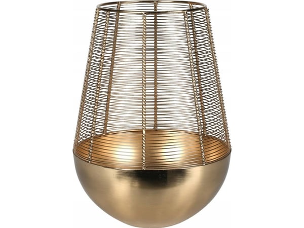 Home Styling Collection gullfargede lanterner til telys i metall