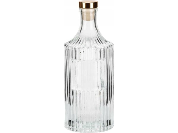 Home Styling Collection Kanndel/karafle for vann, gjennomsiktig med kork, 500 ml