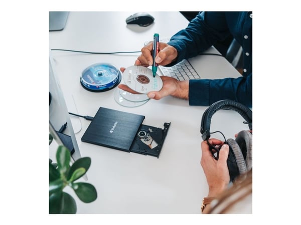 Verbatim Slimline - Platestasjon - BDXL Writer - 6x - SuperSpeed USB 3.0 - ekstern