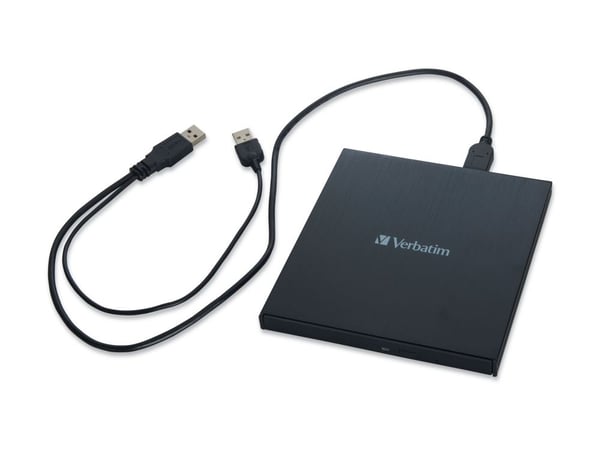 Verbatim Slimline - Platestasjon - BDXL Writer - 6x - SuperSpeed USB 3.0 - ekstern