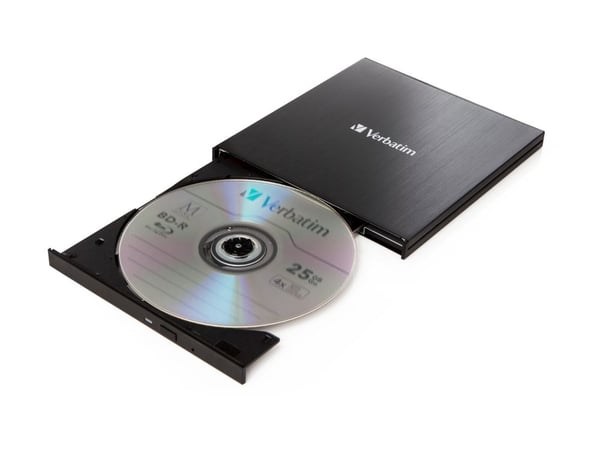 Verbatim Slimline - Platestasjon - BDXL Writer - 6x - SuperSpeed USB 3.0 - ekstern