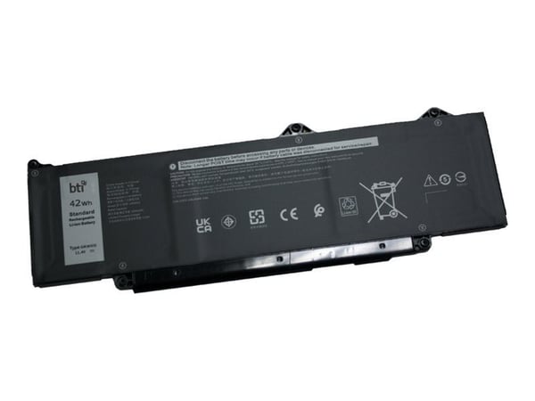 BTI - Batteri til bærbar PC (tilsvarer: Dell GRWKG) - litiumion - 3-cellers - 3680 mAh - 42 Wh