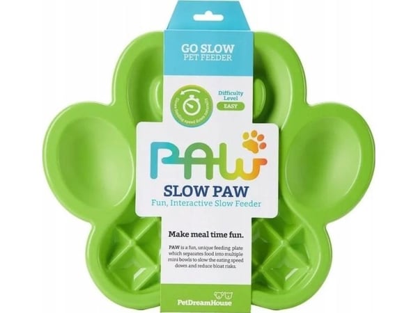 Pet Dream House PET DREAM HOUSE PAW GREEN EASY 36x30x3 INTERAKTIV SLOW FEEDER