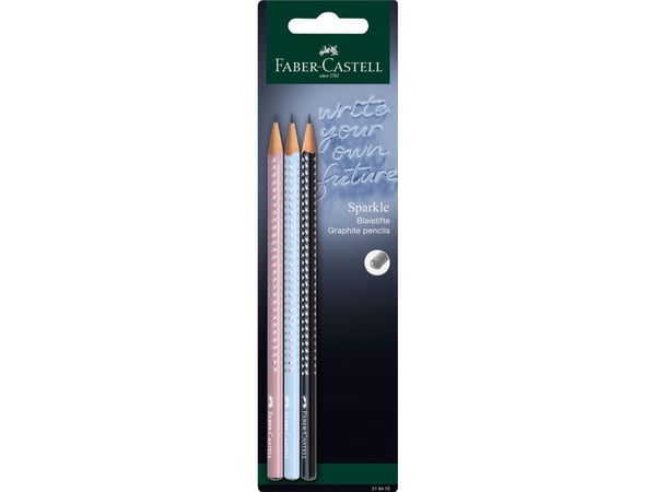 Faber-Castell 218470, musta, Sininen, Vaaleanpunainen, Kupla, 3 kpl