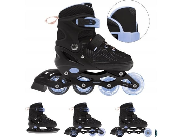Spokey säädettävät lasten inline-luistimet 4in1 Spokey QUATTRO