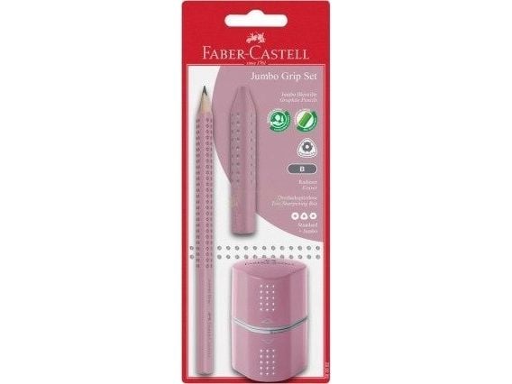 Faber-Castell Jumbo Grip Set, B, Rosa, Triangulær, 1 stykker, PVC