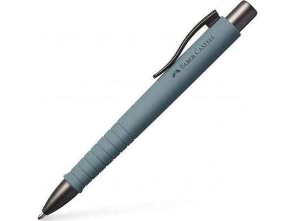 Faber-Castell 241194, Klips, Uttrykkbar kulepenn med hengefeste, Gjenfyllbar, Blå, 1 stykker, Ekstra fet