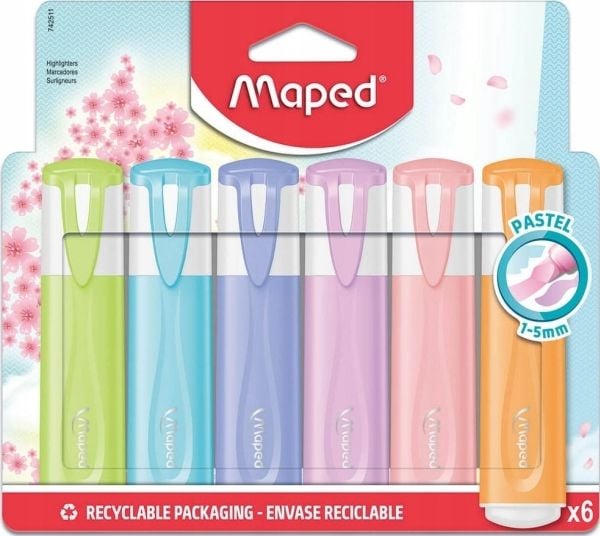 kartlagt Fluo Peps pastell highlighter flerfarget