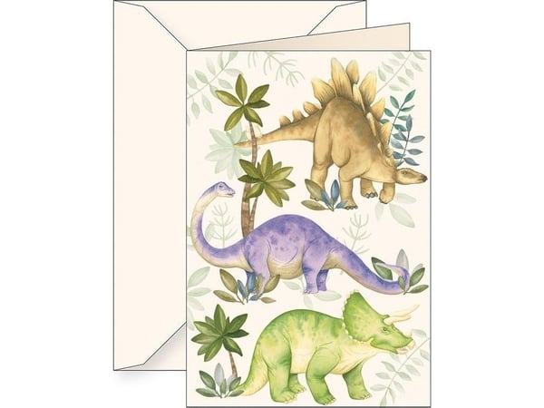 Tassotti B6 carnet + kirjekuori 6170 Dinosaurus Stegosaurus, Bron