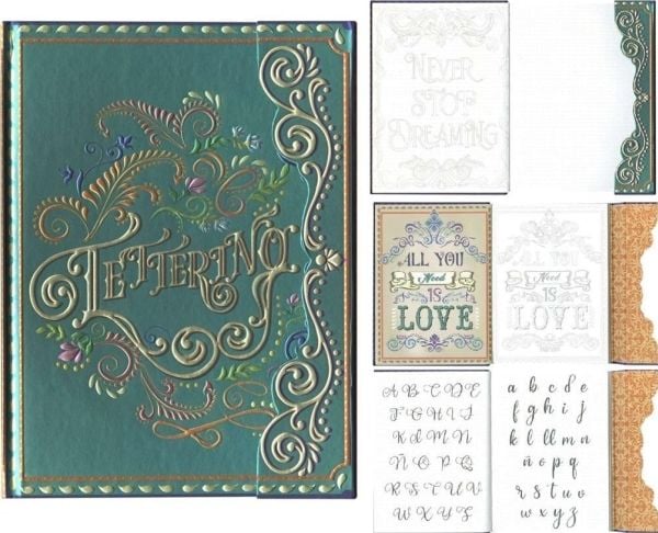 Dekorativ notatbok 0042-02 bokstaver 2
