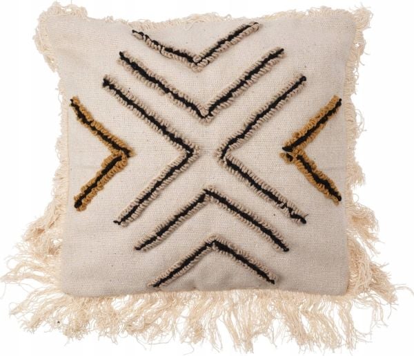 Home Styling Collection boho-putetrekk med frynser 45 x 45 cm