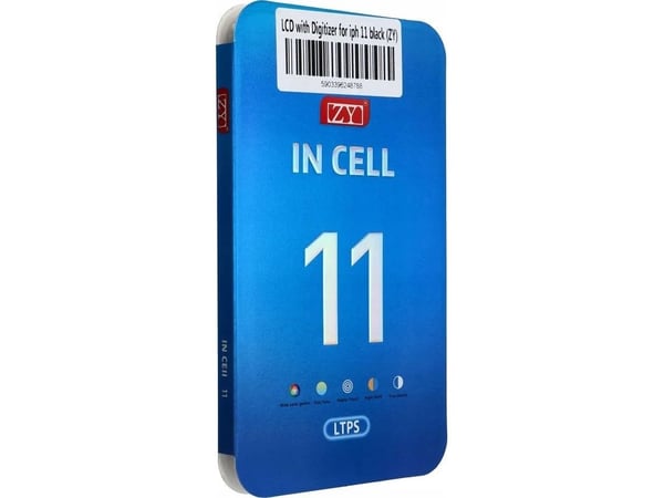 Partner Tele.com skjerm til iPhone 11 med berøring svart (ZY-LTPS) IC