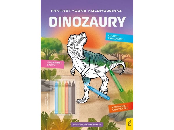 Foksal Fantastiske tegninger til fargelegging Dinosaurer 81356
