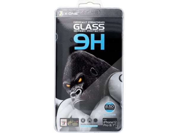 X-One X-ONE Full Cover Extra Strong Mat karkaistu lasi - iPhone 15/16 Plus (täysliima) musta