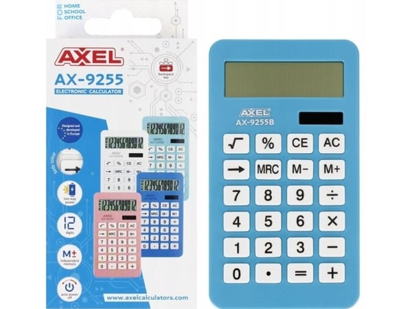 Laskin Axel CALCULATOR AXEL AX-9255B PUD 50/100 PG Laskin AXEL AX-9255B PUD 50/100 PG Laskin Axel CALCULATOR AXEL AX-9255B PUD 50/100 PG Laskin AXEL AX-9255B PUD 50/100 PG