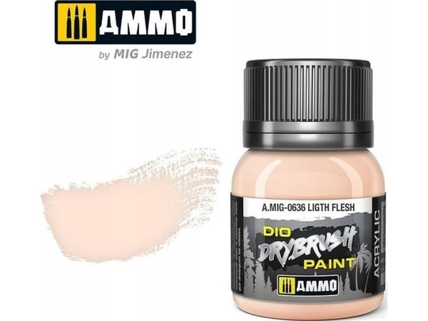 Vallejo Ammo: DIO Tørrbørste - Ligth Flesh