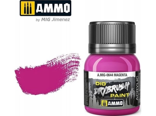 Vallejo Ammo: DIO Tørrbørste - Magenta