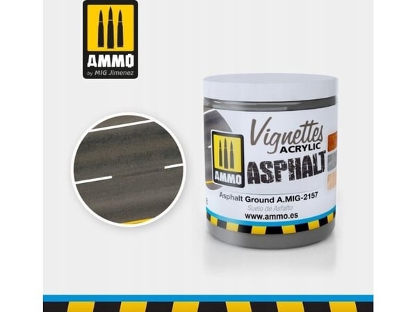 Vallejo Ammo Acrylic Mud – vignetter – Asphalt Ground 100 ml