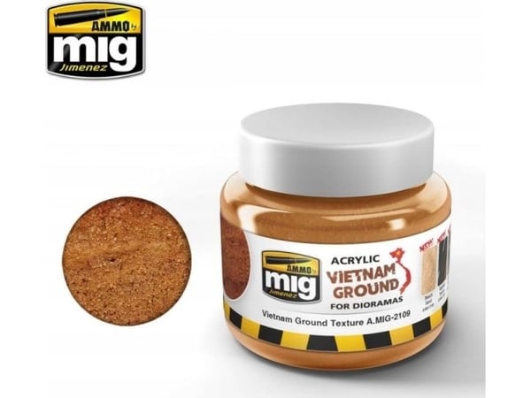 Vallejo Ammo: Akryl gjørme til dioramaer – Vietnam Ground (250 ml)