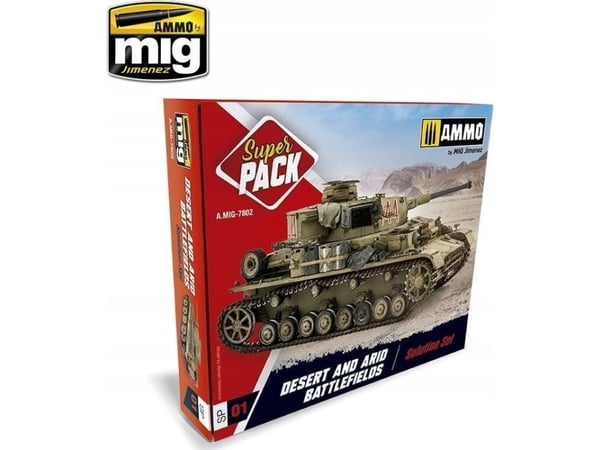 Vallejo Ammo Super Pack - Desert and Arid Battlefields Solution Set