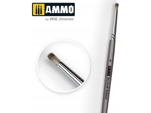 Vallejo Ammo technical brush - drybrush 4